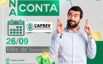 Atenção, servidor aposentado e pensionista! Informamos que o salário referente a Setembro/2023, já está disponível em sua conta.